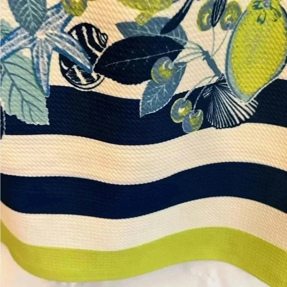 Eliza J NWT Dress Women Sheath Blue Lime Green Floral Sleeveless Size 8 - Picture 7 of 9